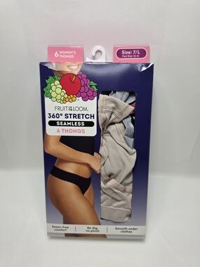 Fruit of the Loom Women's Seamless Underwear, No Show Panties,